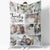 Personalized Blanket for Adults Home Decorations, Personalized Photo Blanket Collage