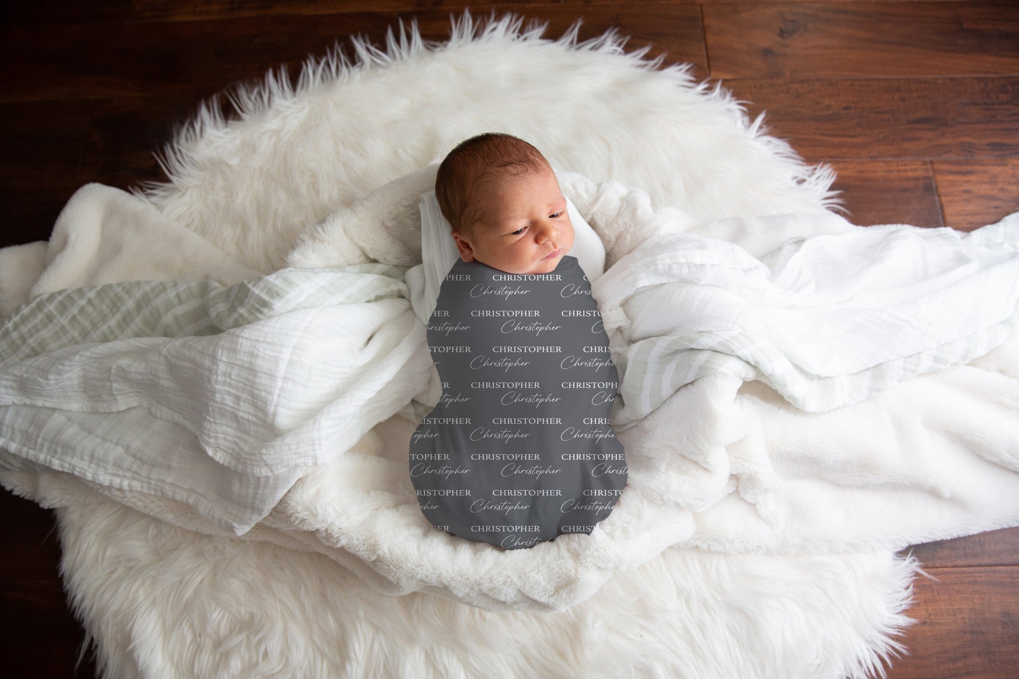Custom Baby Name Swaddle, Personalized Blanket, Newborn Swaddle Custom Baby Shower Gift